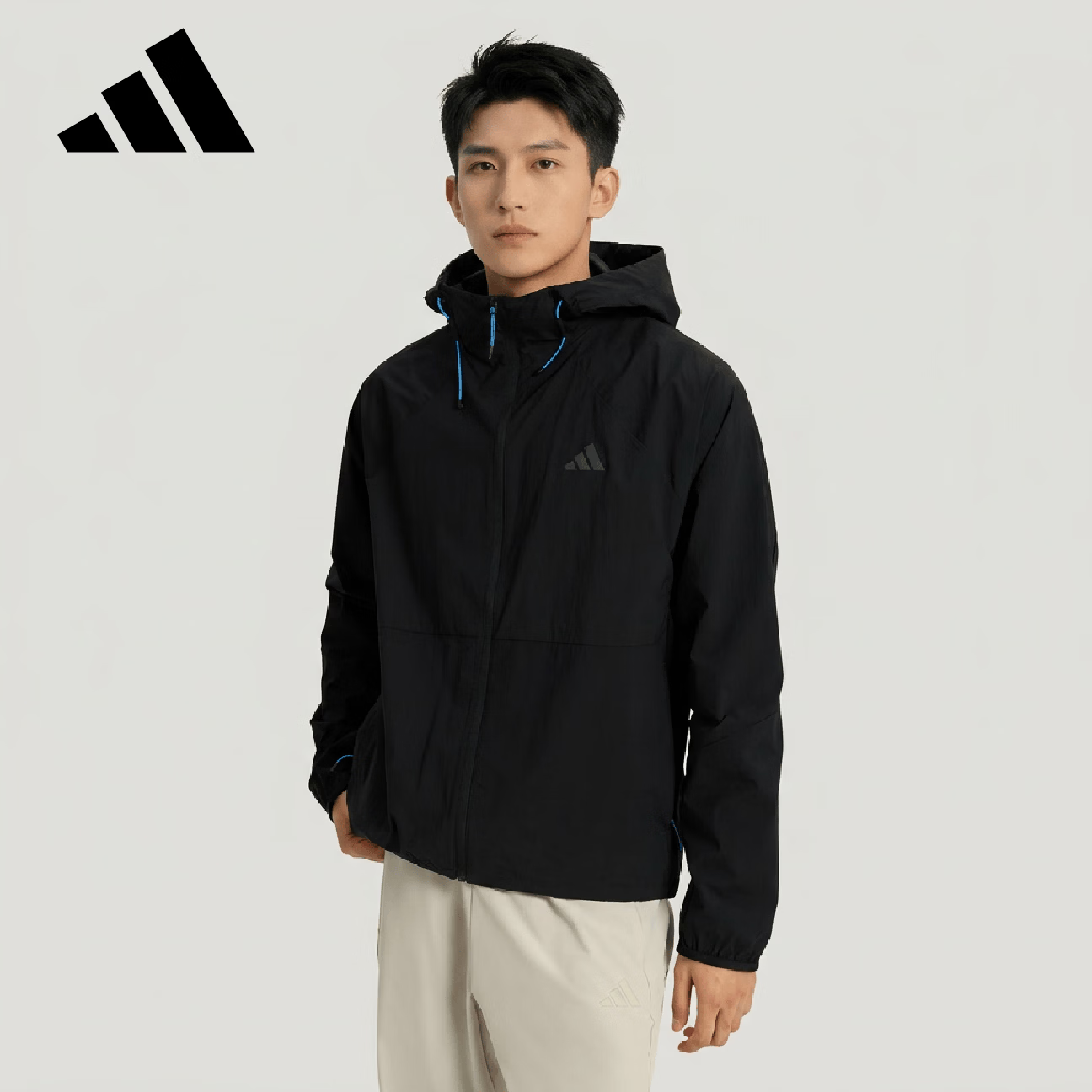 Adidas Sports Style Series Men's TH LW WV JKT Woven Jacket KR2511 Black 2XL 1