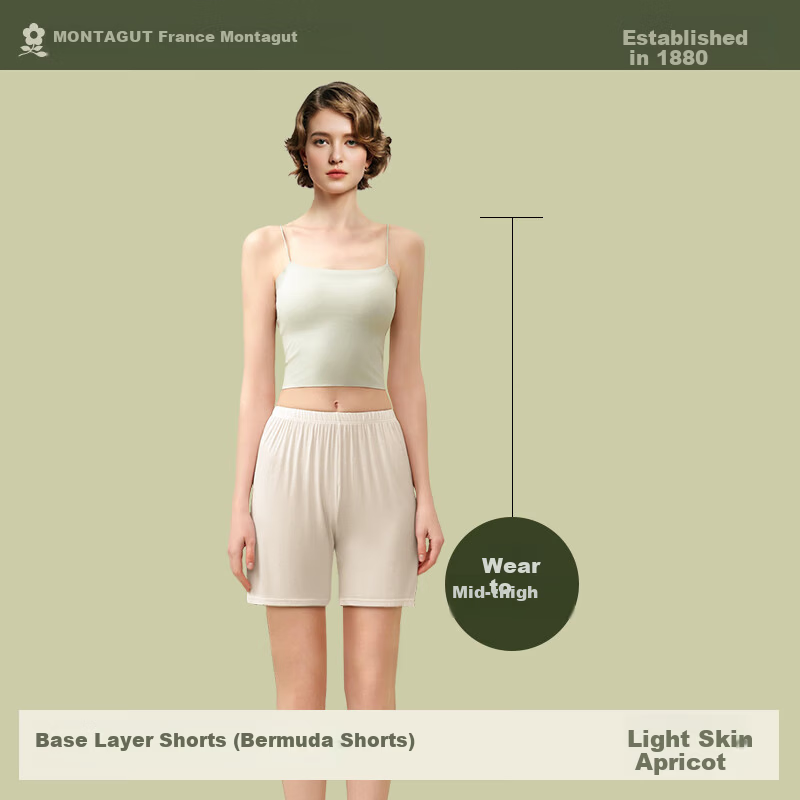Montagut Modal Women's Home Sleep Shorts Loose Fit Summer Thin Safety Ice Silk Cooling Mid-Length Pants