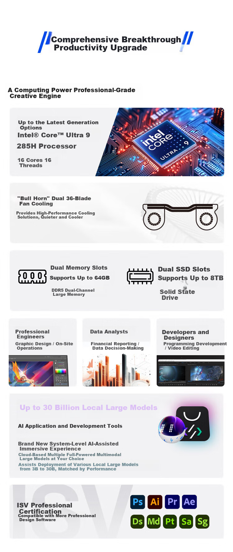 HP Zhan 99 New 16-inch Workstation-Level High-Performance AI Business Laptop Core 2nd Gen Ultra7 255H 32GB 1TB 2.5K Display 2