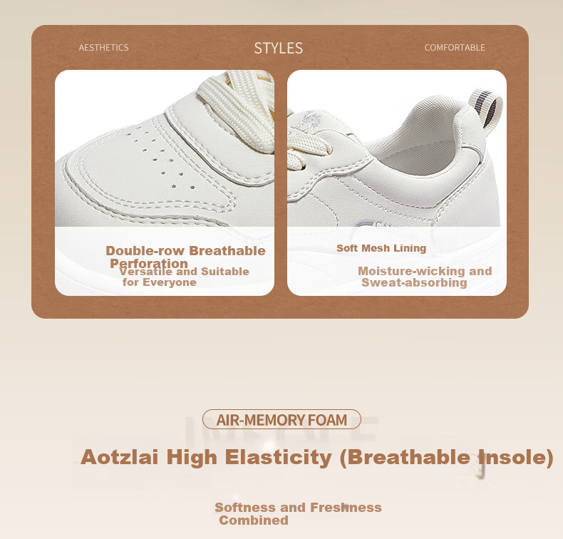 CAMEL Layered Shoes 2nd Generation Women's Versatile Patchwork Sports Casual Thick Sole Sneakers L26S255142 Off-White 38 9