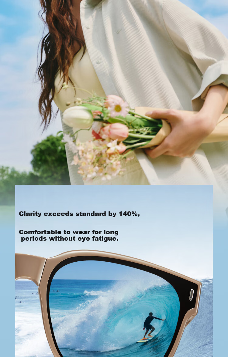 Banana Under Sunglasses Unisex Polarized Round Frame FD013 Compatible with Prescription Glasses for Driving Outdoor Travel Gift for Boyfriend 11