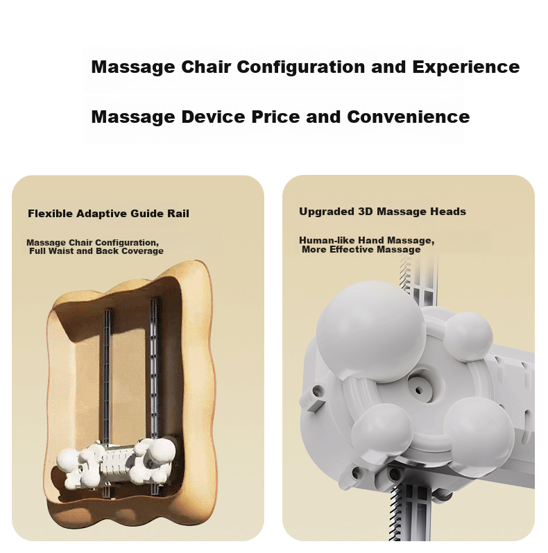 Miaojie MX08 Waist Massager Walking Style Back Massager Kneading Heat Office Lumbar Cushion Lumbar Support for Lumbar Muscle Strain Gift for Parents Mother's Day Birthday Men and Women Gold 5
