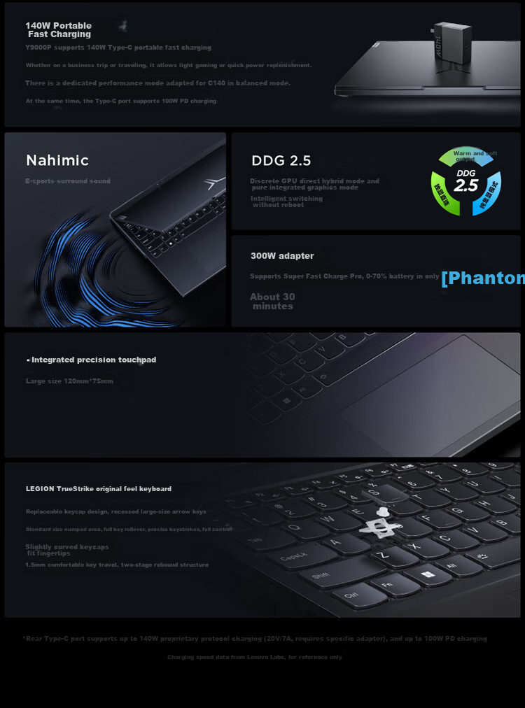 Lenovo Legion Y9000P 2026 Ultimate Edition Gaming Laptop (Ultra 9 290HX Plus, 64GB RAM, 2TB SSD, RTX 5090, 2.5K 240Hz OLED) White 13