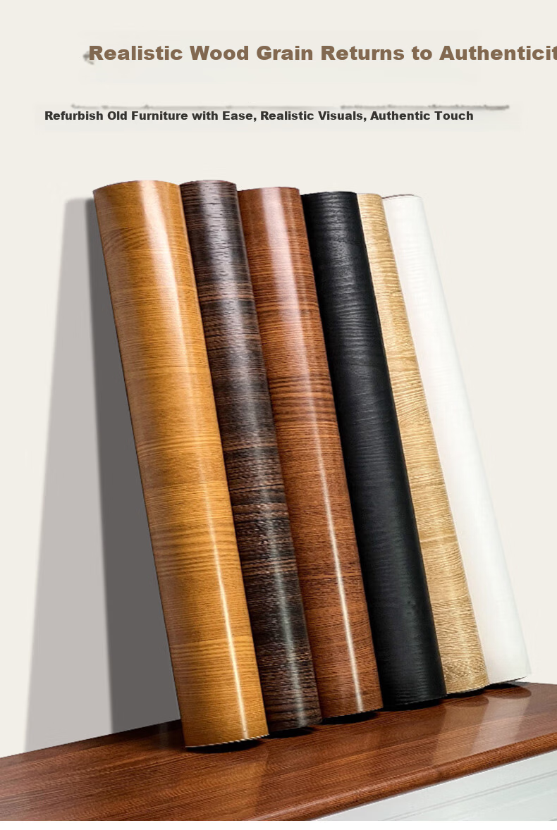Xinuo Door Sticker Wood Door Renovation Self-Adhesive Full Door Covering Entry Door Color Change Film Renovation Old Door Full Wrap Wood Grain Sticker 3