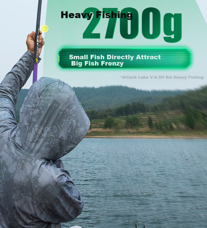 Shensha 4.5m 5.5H Fifth Generation Ultra-Light Ultra-Hard Lake Attack Fishing Rod Hand Rod Comprehensive Lake Reservoir Fishing Pole Tackle 14
