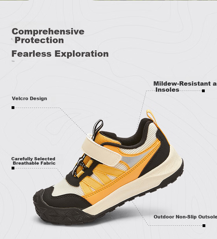 BALABALA Kids Toddler Walking Shoes Boys Girls 2026 New Spring Autumn Non-Slip Baby Sports Outdoor Functional Shoes 2
