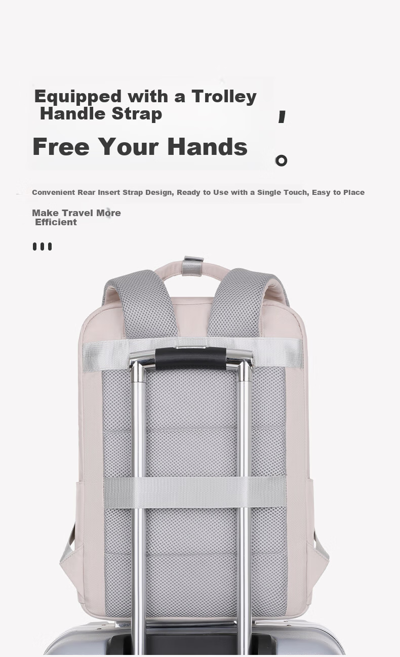 BRINCH Laptop Backpack Large Capacity Business Travel Work Shoulder Bag for Women 11