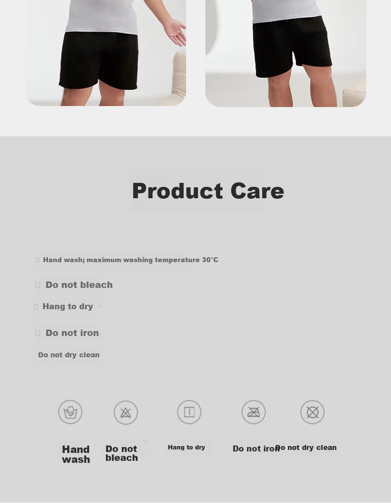 Yiershuang Plus Size 100% Cotton Men's Anti-Odor Short Sleeve Base Layer T-Shirt Big and Tall Elderly 17