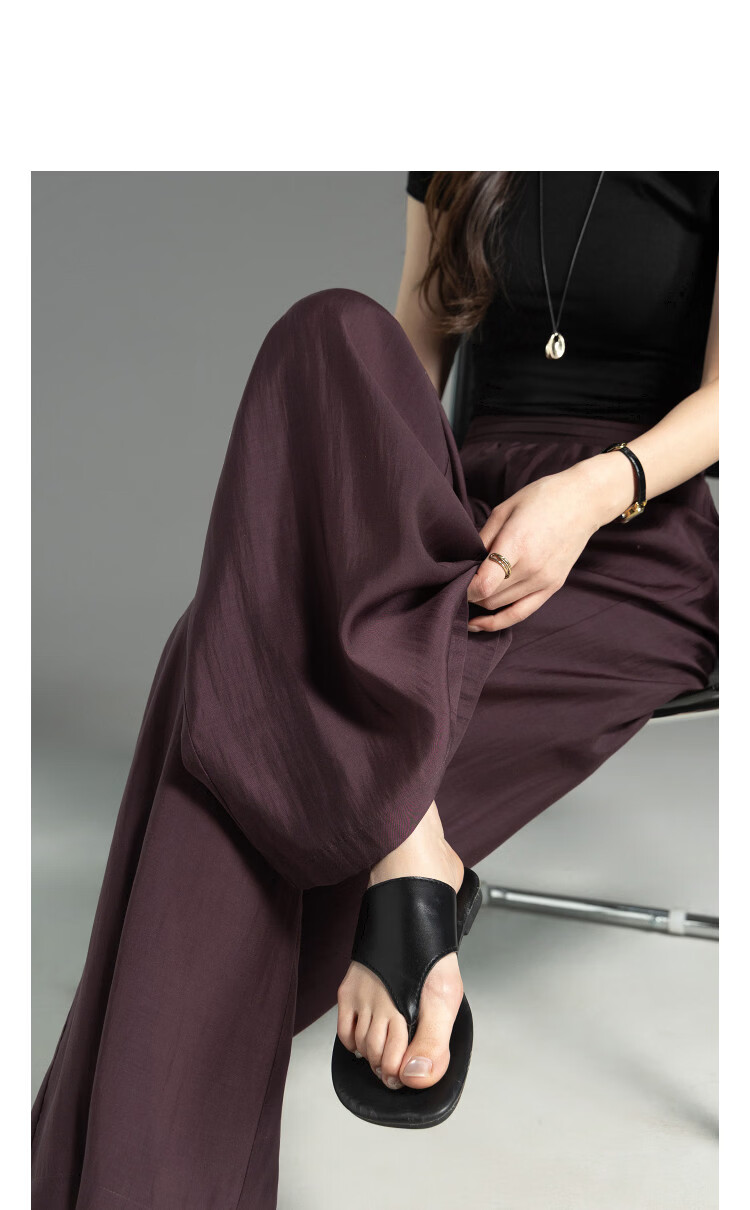 Demana [Refreshing Lyocell] Summer Minimalist White Moonlight Multi-Layer Pleated Flowing Slimming Wide-Leg Casual Pants for Women Premium 14