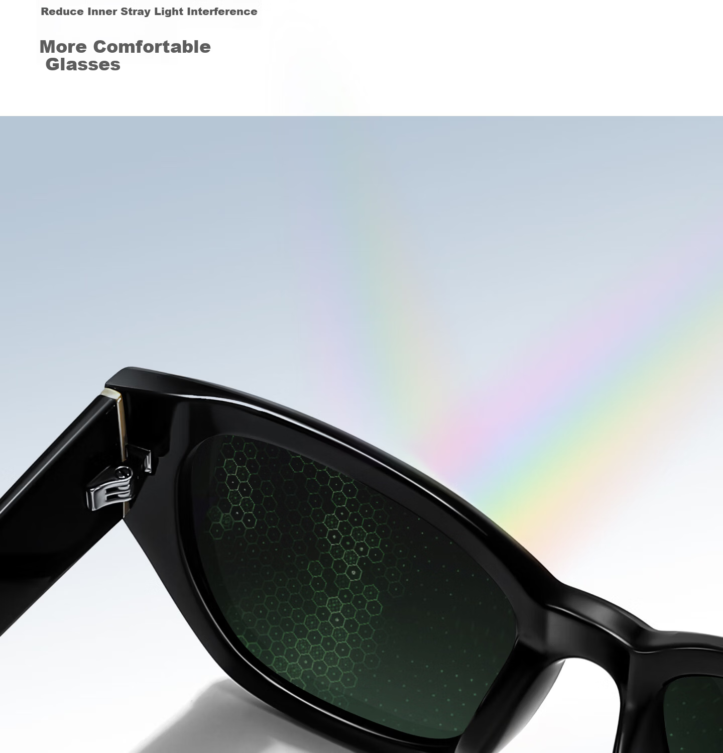 CAPONI Cat Eye Polarized UV400 Sunglasses for Women, Vintage Anti-UV Driving Sun Glasses, Face Slimming 10