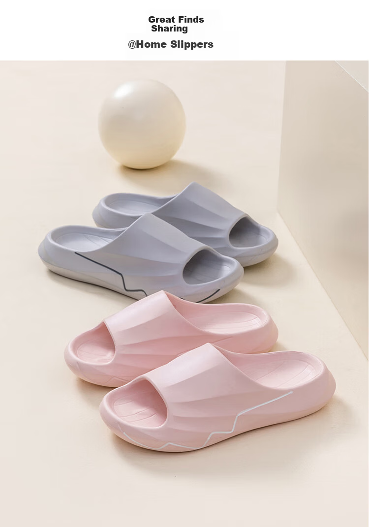 Letuo Men's Summer Indoor Home Slippers Thick Sole Bathroom Non-Slip Couple Simple Outdoor Sandals Women 15