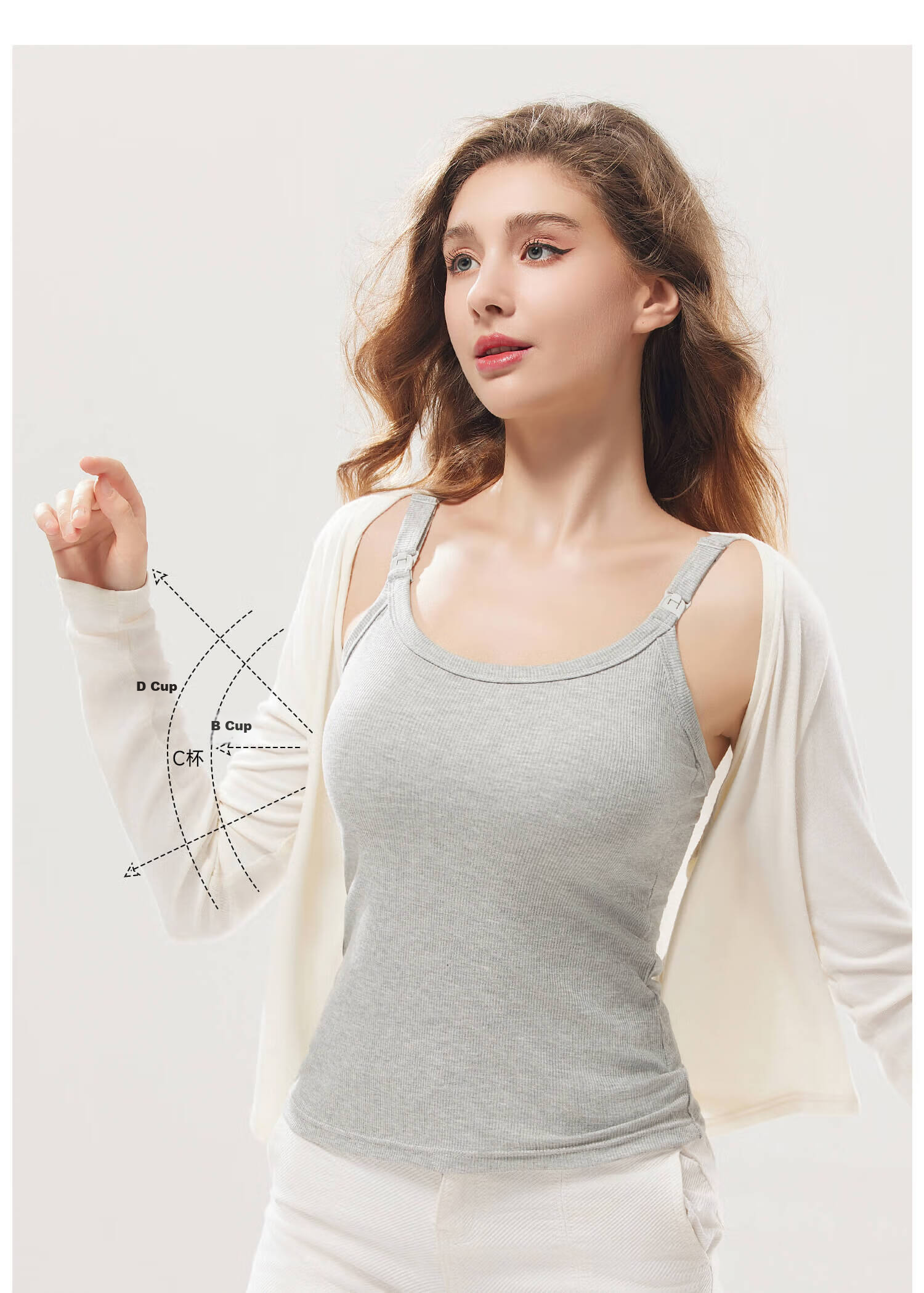 Shiduo Nursing Camisole Vest Maternity Innerwear with Chest Pads Anti-Sagging Postpartum Breastfeeding Base Layer 019 Bean Green XL 5