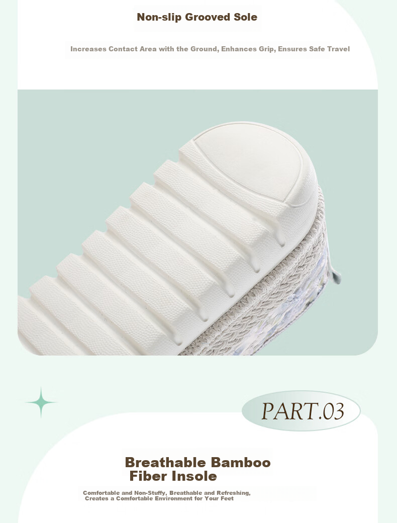 Taiheyuan Spring Summer Women's EVA Soft Sole Non-Slip Comfortable Casual Slip-On Thick Sole Lightweight Fisherman Shoes 8