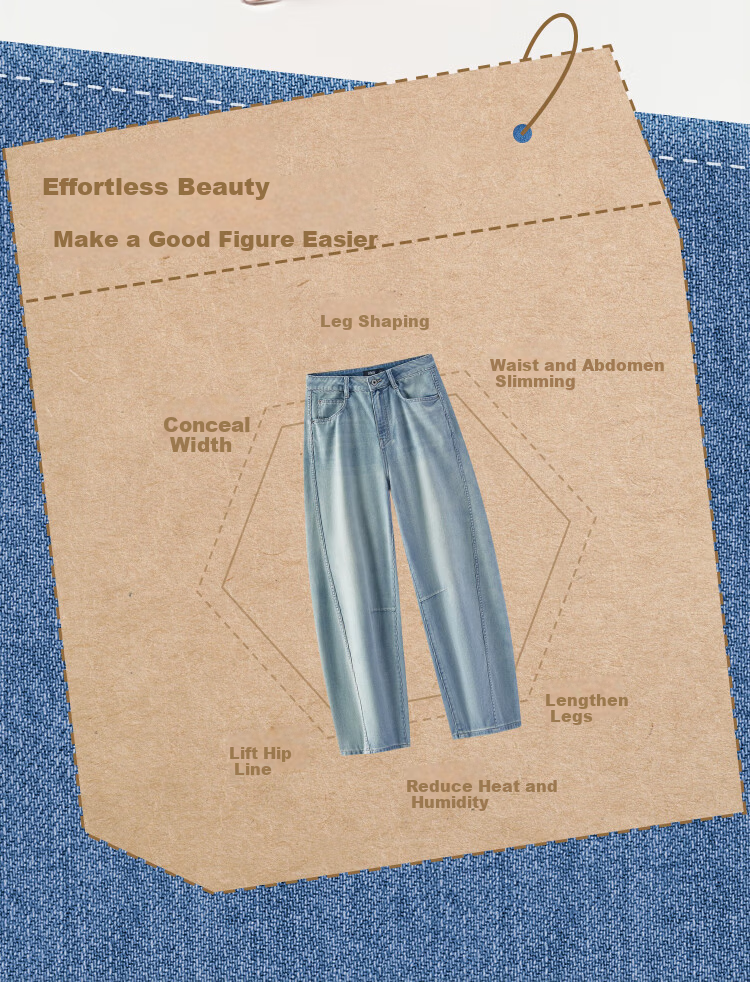 Semir Women's Summer Denim Split Curved Hem Floor-Length Cool Antibacterial Wide-Leg Jeans 2026 109326124003 4