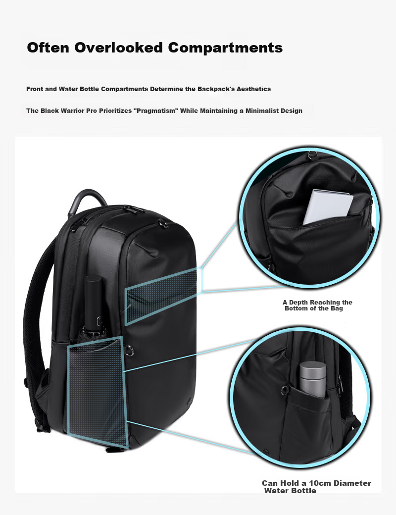 JD Jingzao Black Warrior PRO 2026 New Sports Backpack Large Capacity Outdoor Mountaineering Travel Laptop School Bag 8