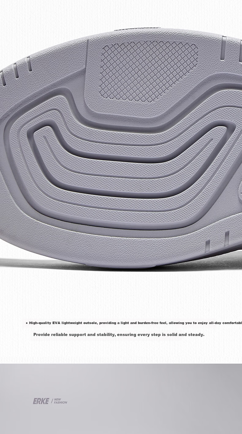 ERKE Men's Casual Sneakers 2026 Summer New Breathable Comfortable Sports Shoes Banxia 4 9