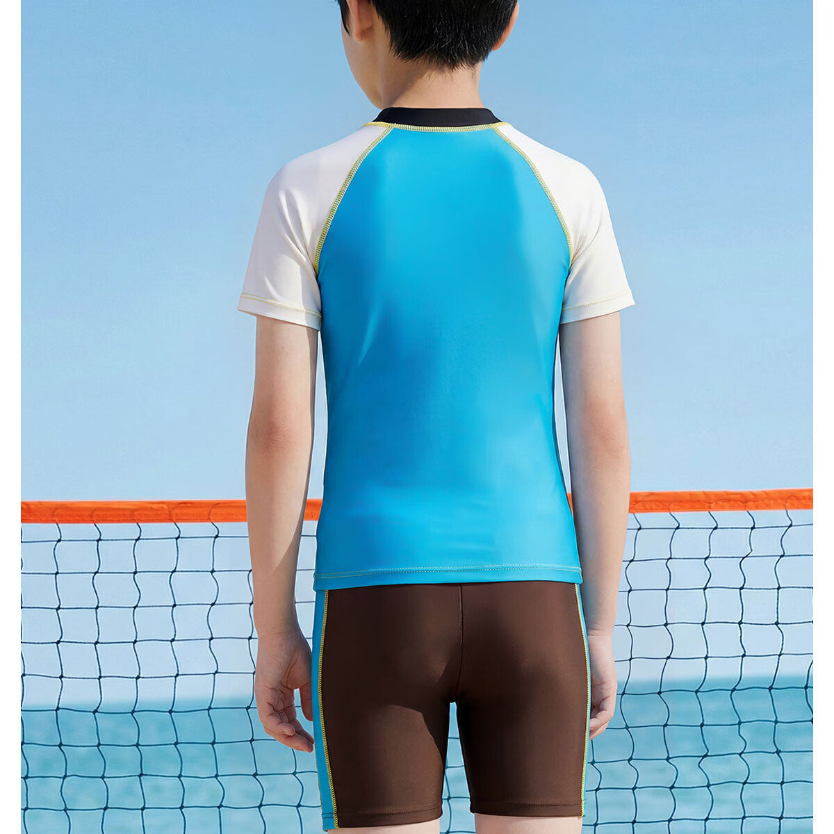 361° Children's Swimwear, Boys' Two-Piece Swimsuit for Young And Older Kids, Swimming Trunks Set, Student Sports Hot Spring Swimwear 8