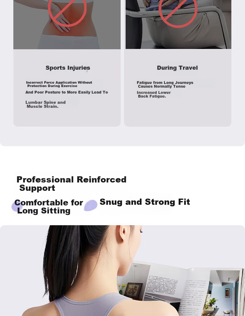 LI-NING Waist Support Belt Warm Lumbar Disc Herniation Muscle Strain Sports Fitness Breathable Waist Trainer for Women 4