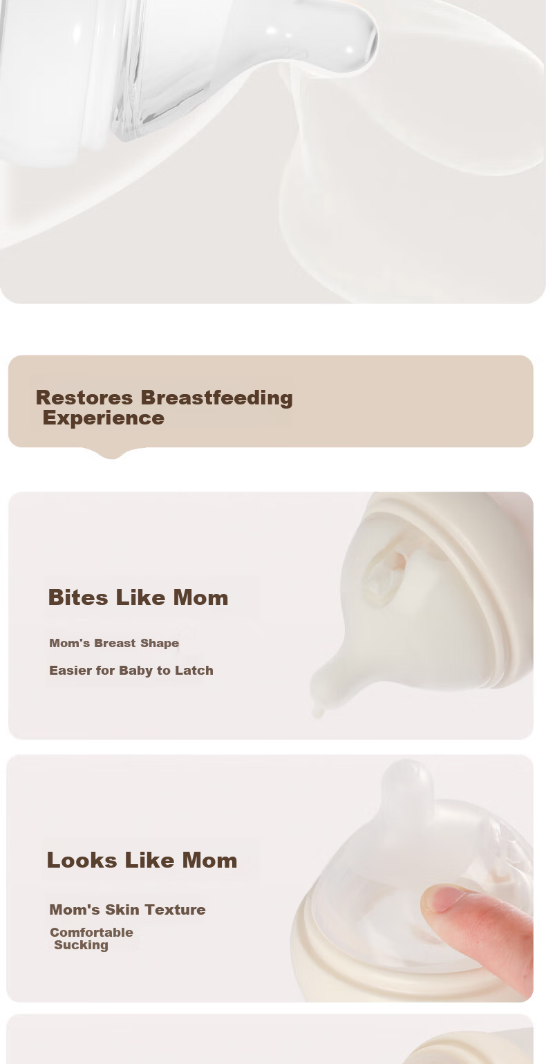 Mother and Baby Shop Eccentric Nipple Baby Bottle Accessory Weaning Tool Natural Weaning Nipple 1-3 Years Stage 6+ Months Single Hole 6
