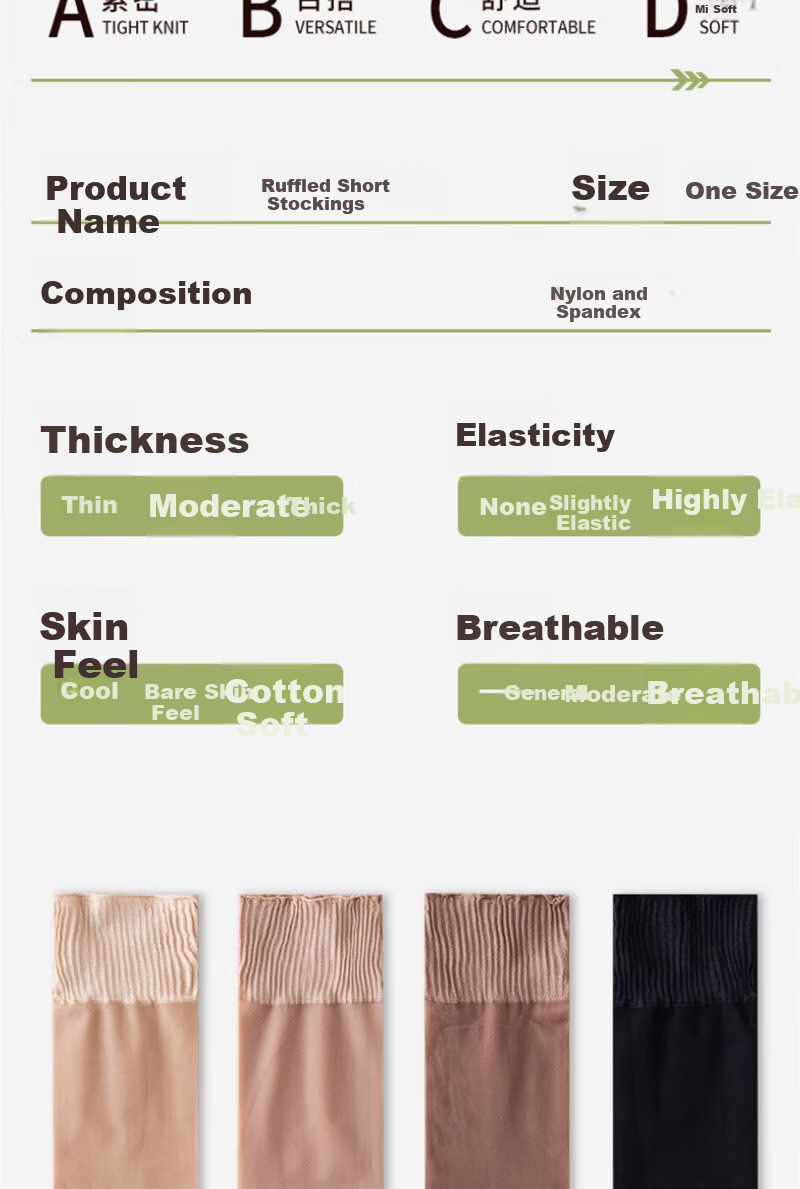 Cotton Full Women's Short Socks Non-Binding Summer Ultra-Thin Velvet Durable Anti-Snag 15 Pairs 10