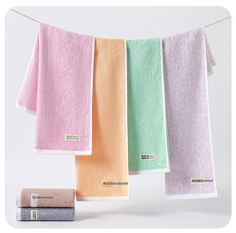 Bamboo 100 Bamboo Fiber Antibacterial Adult Large Towels 3-Pack Absorbent Lint-Free Face Towels 34×70cm 100g Each 19