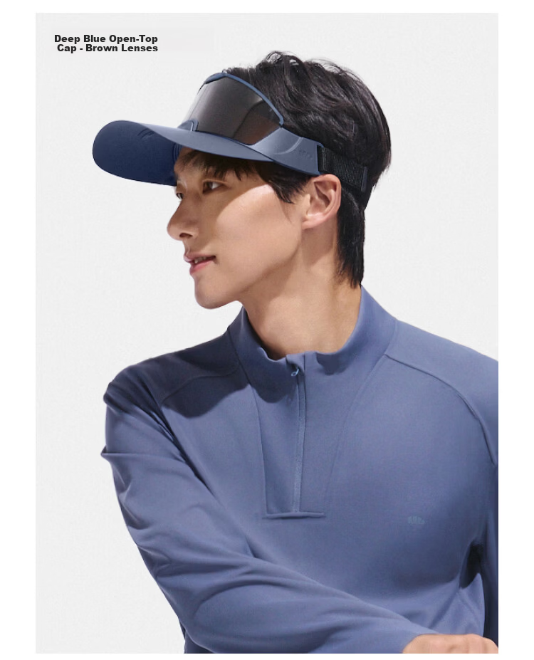 Beneunder Magnetic Sunglasses Sun Hat for Men Full Face Sunshade Hat Open Top Outdoor Sports Cycling Detachable Polarized Lenses 20