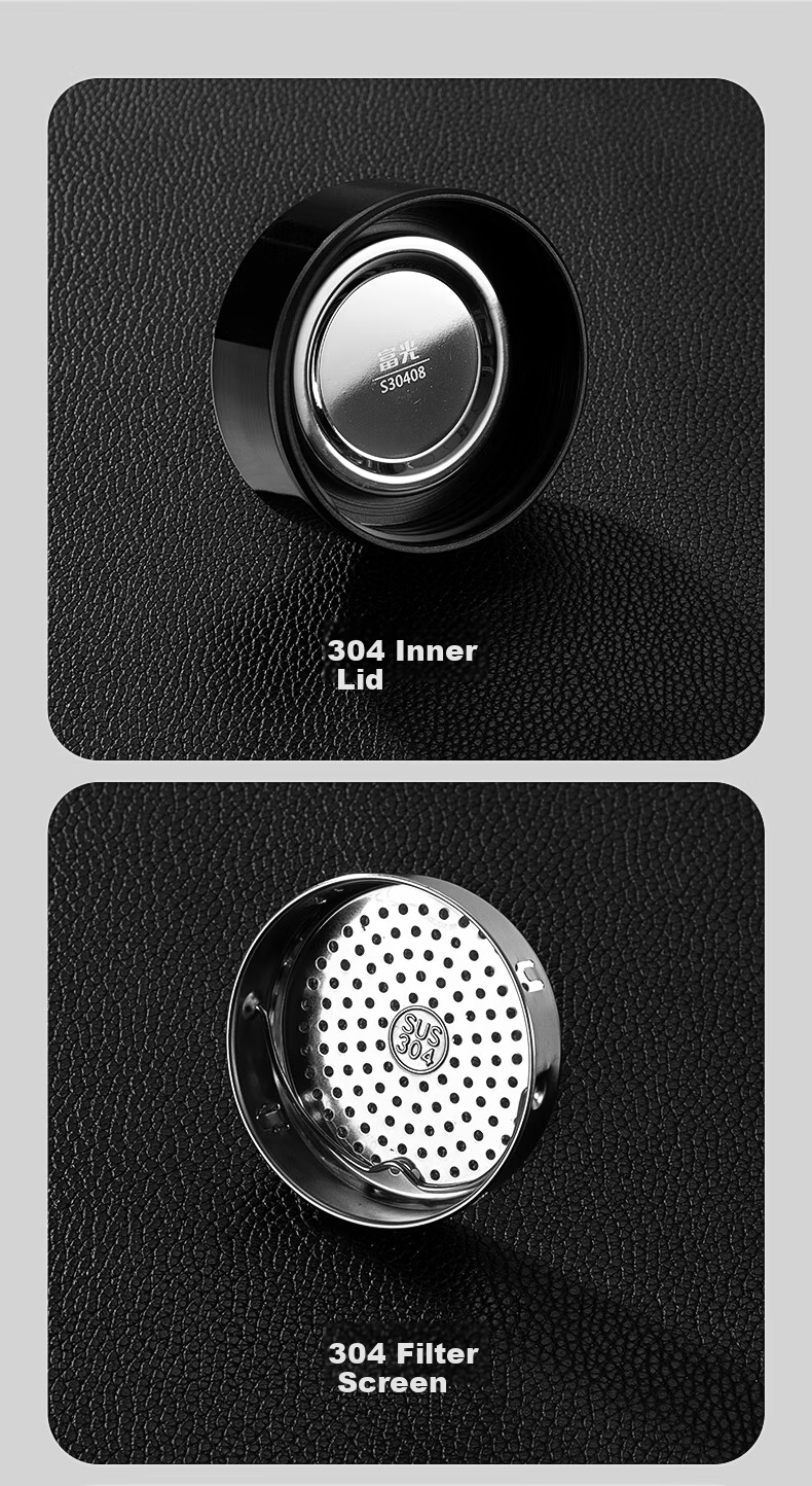 Fuguang Egg-Shaped Glass High Borosilicate Double-Layer Tea Cup with Tea Infuser Car Travel Mug Customizable Group Purchase Men's Cup 11