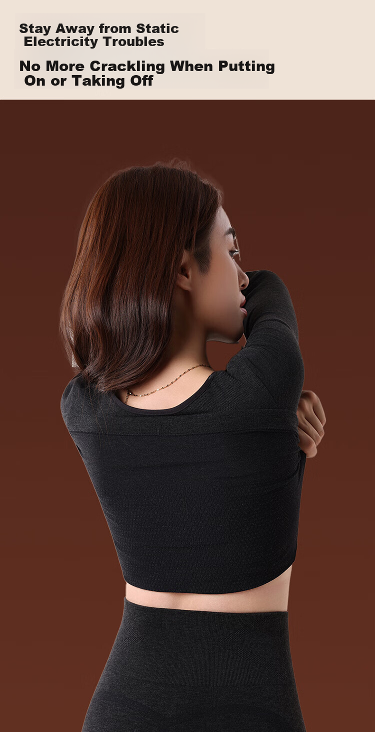 GUJIN Women's Cashmere Thermal Fleece-Lined High-Waist Seamless Shaping Butt-Lifting Slimming Thermal Leggings for Autumn and Winter 12