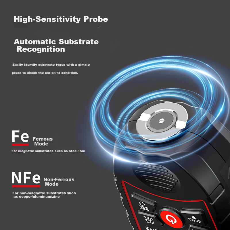 DELIXI ELECTRIC Digital Coating Thickness Gauge Automotive Paint Film Thickness Tester DTG D33