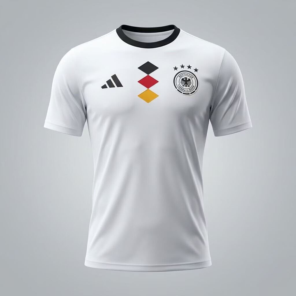 Adidas DFB DNA JSY M Men's Germany Team Short Sleeve KG3343 White L 4