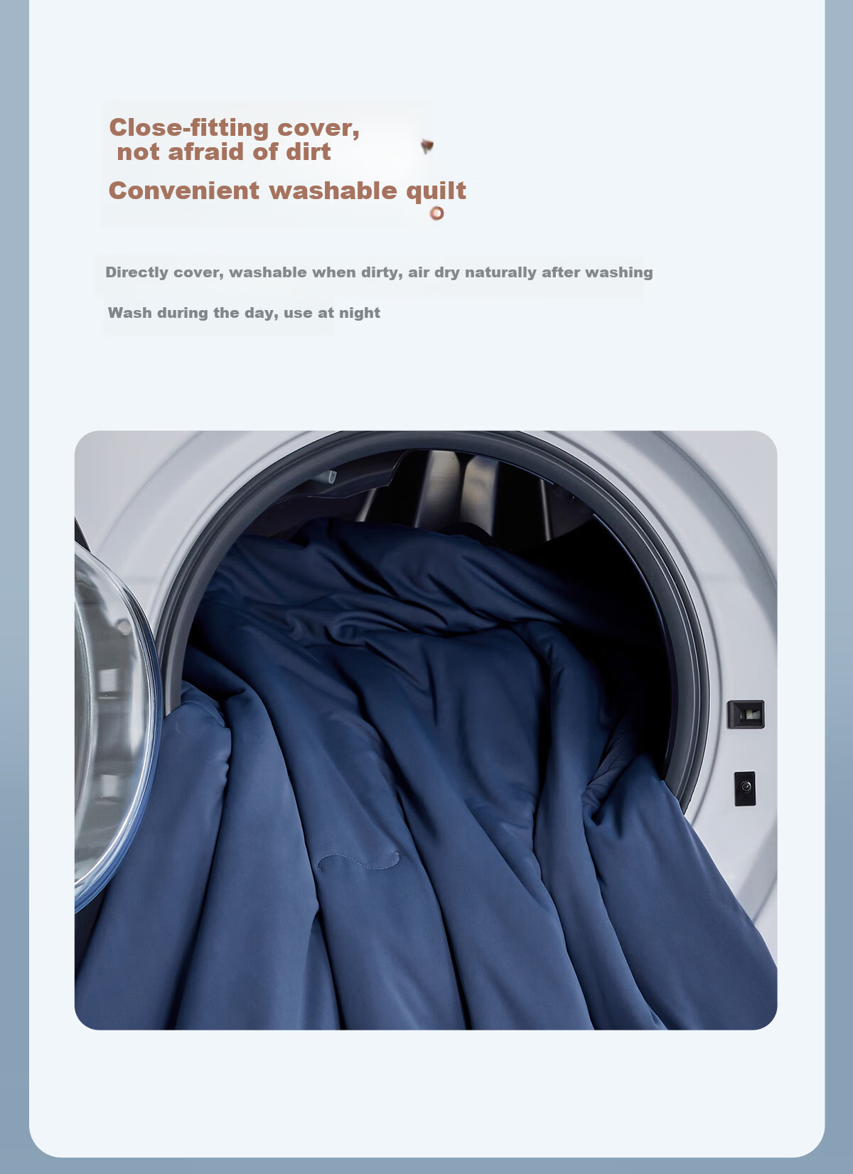 LUOLAI Home Textiles, Moisture-Wicking Tencel Cooling Ice Silk Quilt, Class A Antibacterial Summer Cool Quilt, Machine Washable Air Conditioning Blanket, 200*230 15