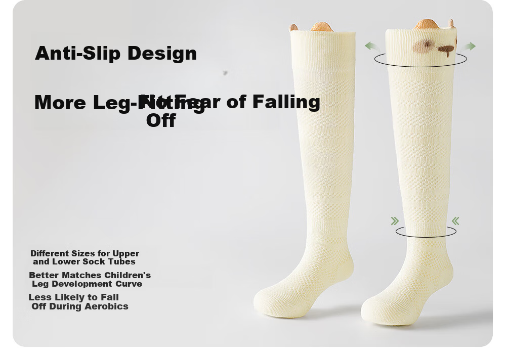 Betis Kids Socks Spring Summer Ultra-thin Newborn Baby Over-the-Knee Anti-Mosquito Mesh Breathable Long Socks 16