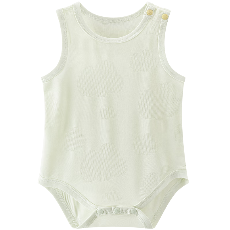 Guaiqi Bear Unisex Baby Vest Bodysuit Summer Thin Modal Stretchy One-Piece Triangle Romper Infant Toddler Homewear