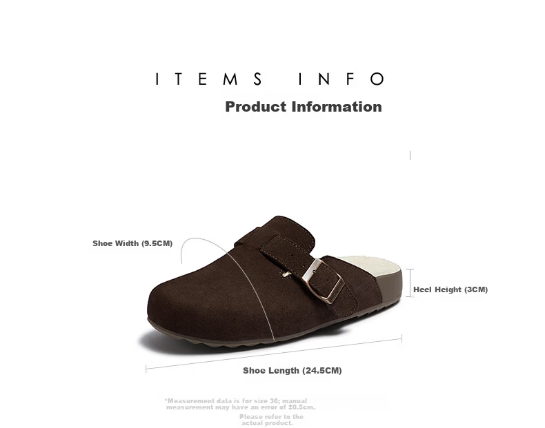 CAMEL Women's Birkenstock Style Genuine Leather Casual Low Heel Slip-On Shoes L25S700038 Camel Size 37 22