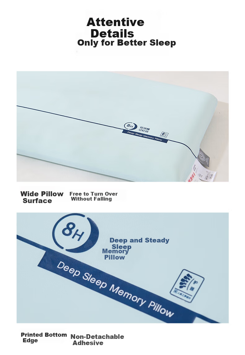 Hengyuanxiang A-Class Deep Sleep Neck Support Slow Rebound Memory Foam Pillow Core Adult High Pillow 12cm [Single] 13