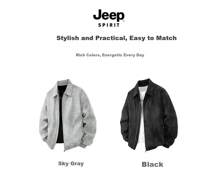 JEEP SPIRIT Men's Jacket Spring Summer High-end Casual Sports American Style 3