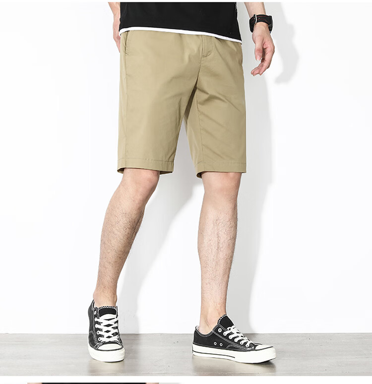 Hodo Men's Summer Casual Fashion Cotton Cargo Comfortable Breathable Versatile Five-Point Sports Shorts 11