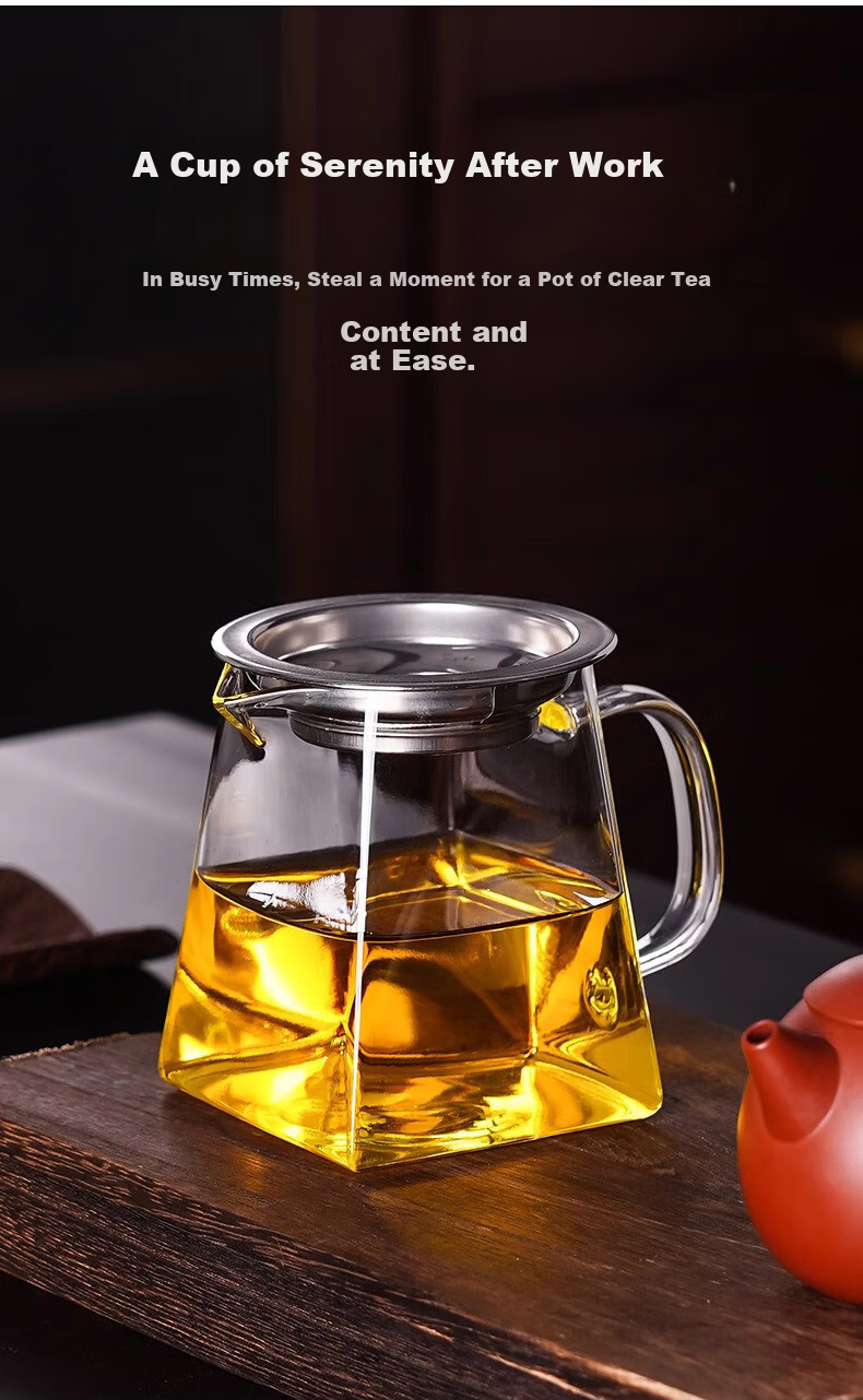 Glass Fair Cup with Tea Strainer Filter Gongdao Cup Tea Set Accessory Kung Fu Tea Cup 10