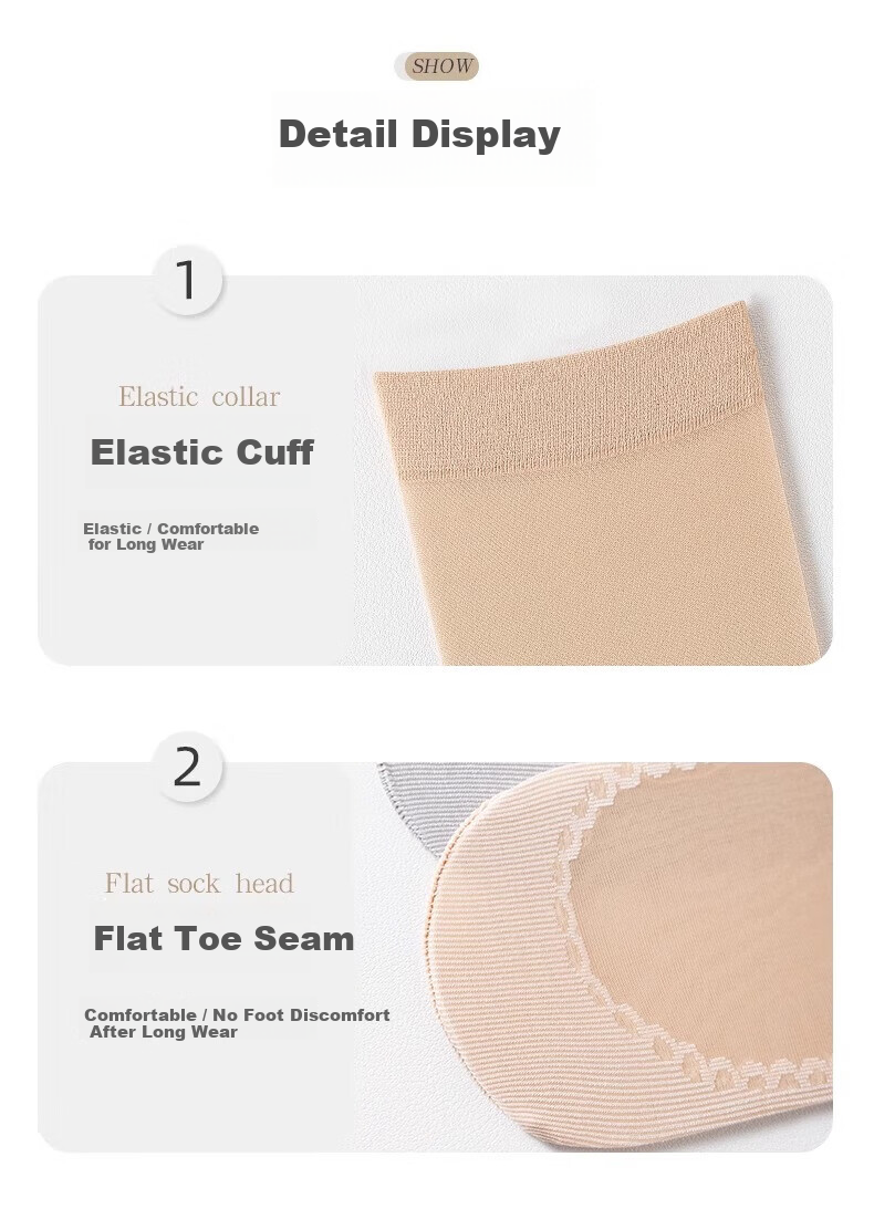Cotton Full Summer Thin Ruffled Short Stockings Women Cotton Bottom Sweat-Absorbing Loose Socks Velvet Anti-Snag Maternity Socks 20 Pairs 12