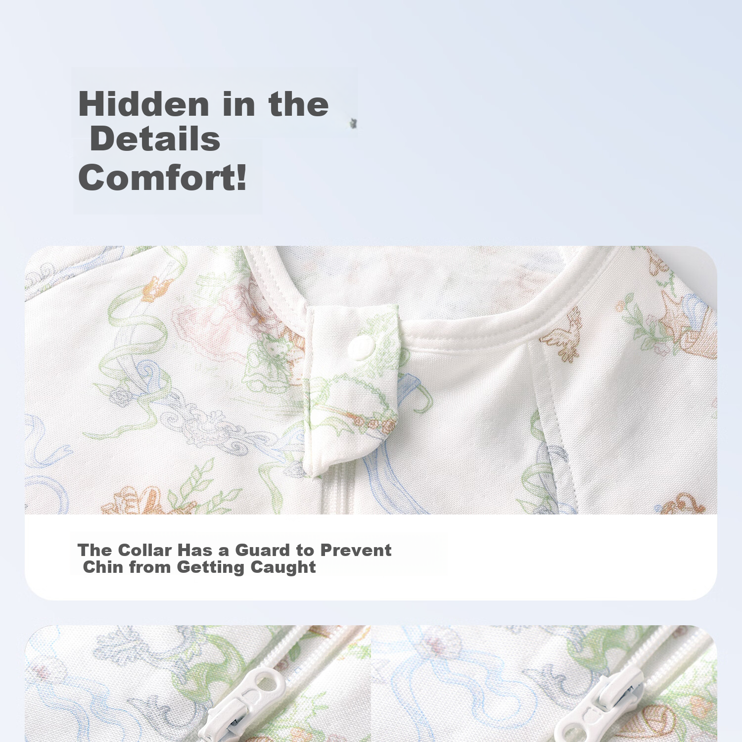 Betis Baby Sleeping Bag Spring Summer Vernix Caseosa Skin Children's One-Piece Sleeping Bag Infant Anti-Kick Quilt Pajamas Front 6 Back 4 Senye L 21