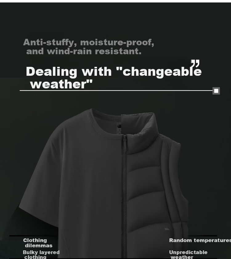 Beneunder Men's Jacket Windproof Fleece Liner Outdoor High Elastic Detachable ST018 Dark Black XL 5