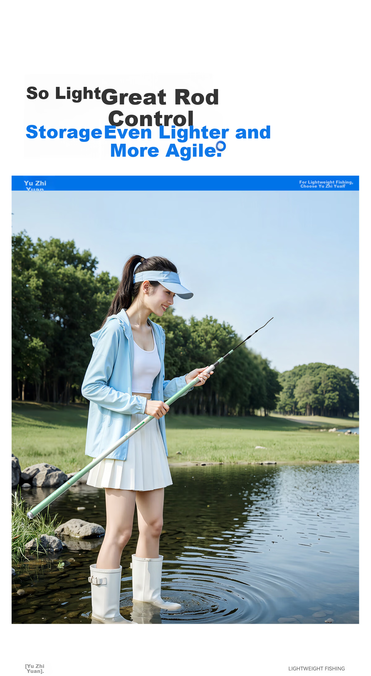YuZhiYuan Ultra-Light Ultra-Hard Carbon Fishing Rod Hand Rod Tai Fishing Rod Carp Rod Crucian Carp Rod Fishing Gear Little Dragonfly 5.4m 8