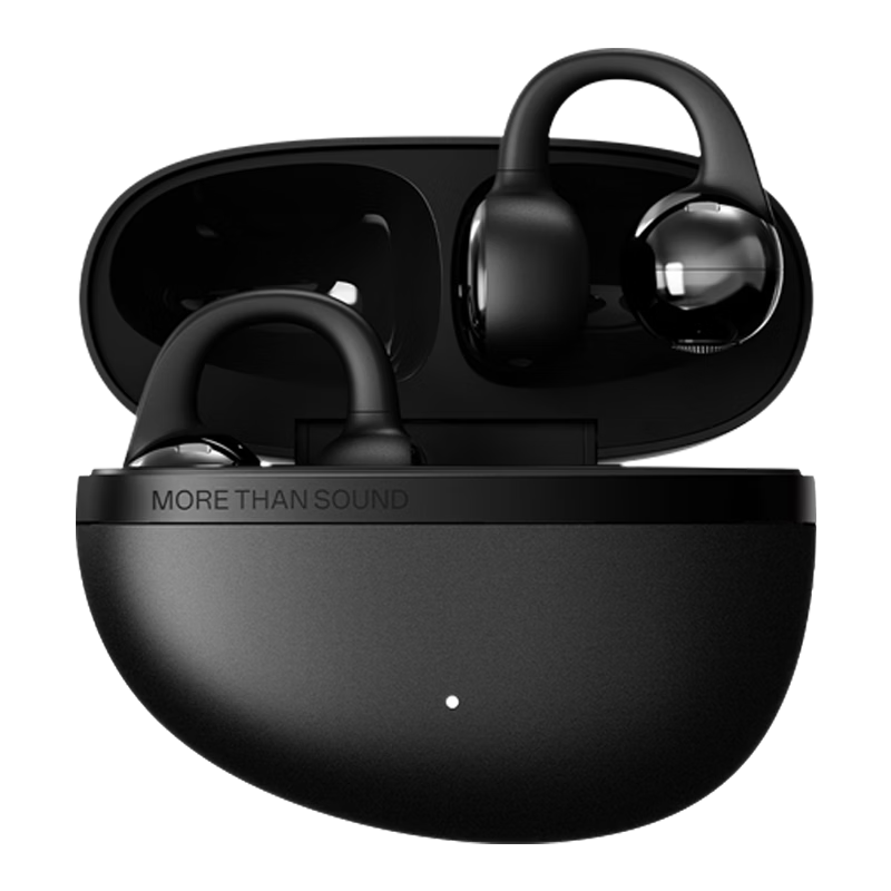 EDIFIER 2026 New Auro Clip Clip-on Bluetooth Earphones Open-back Matte Skin-friendly Texture Translation Earphones Bluetooth 6.1 Obsidian Black Graduation Gift
