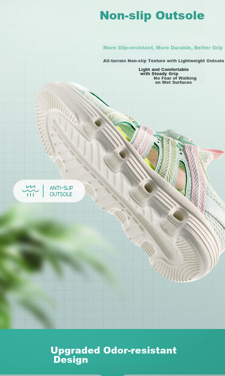 Anta Kids Girls Summer 2026 Breathable Lightweight Water Shoes Sandals A22629906 13