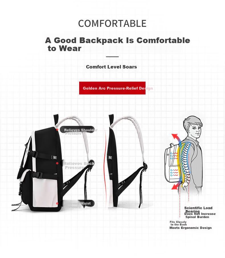 Warrior Backpack for Middle and High School Students, Large Capacity Lightweight Stylish College Student Laptop Backpack for Men and Women 22