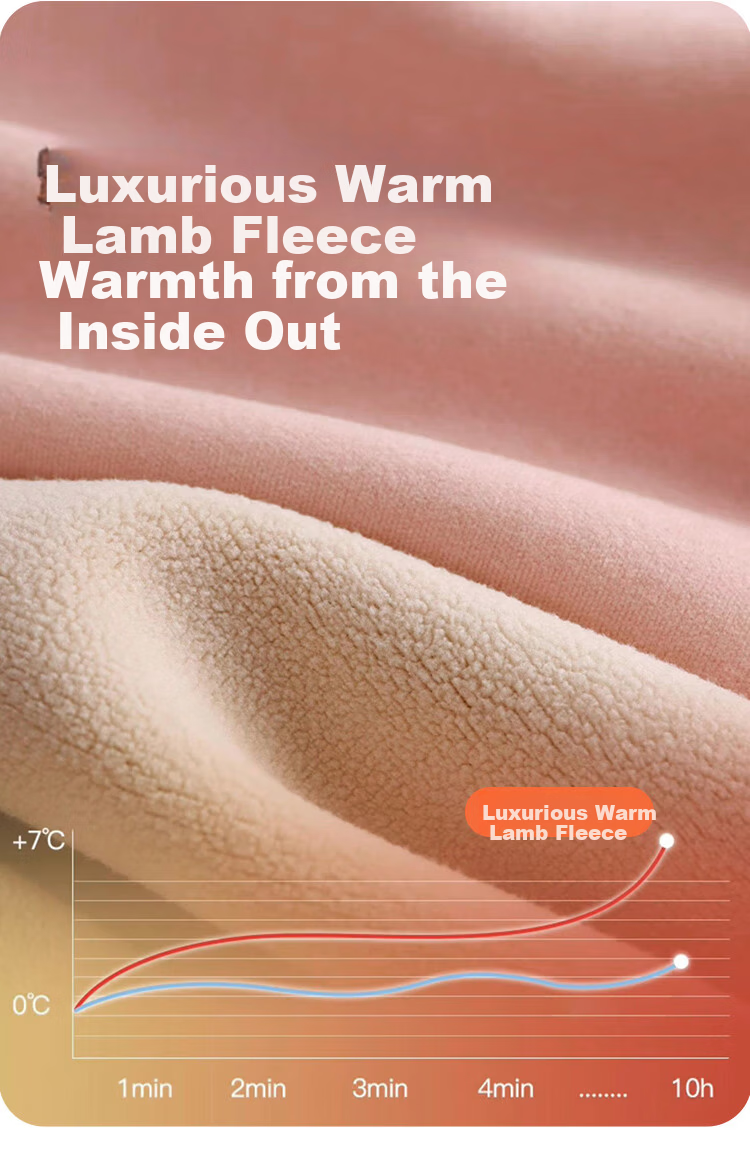 LangSha Autumn Winter Warm Lamb Fleece Thickened Antibacterial Mite-Resistant Vest Women's Thermal Base Layer Sleeveless Top 5