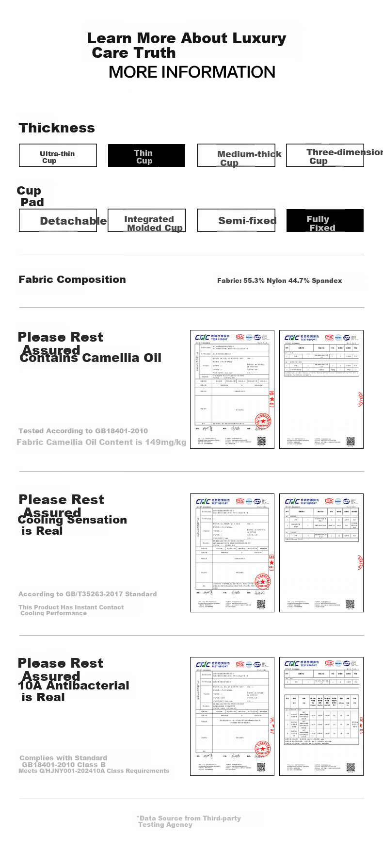 Herbal Original Color Women's Camisole Invisible Cup Back Beauty Base with Chest Pad Pearl Shoulder Straps Versatile Spring Summer Camellia Fragrance Gift 12
