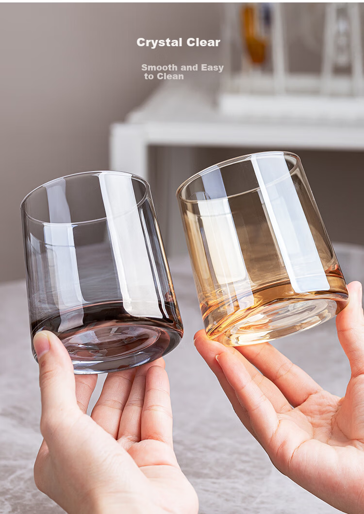 Banwu Life Glass Cup High-Value Wine Glass Crystal Creative Water Juice Cup Household Heat-Resistant Glass Cup 8