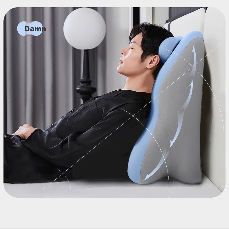 Mi Xiaoshu Bed Headrest Lumbar Pillow Bed Lounging Cushion Large Backrest Comfortable Pressure-Relief Lumbar Support Pillow 10