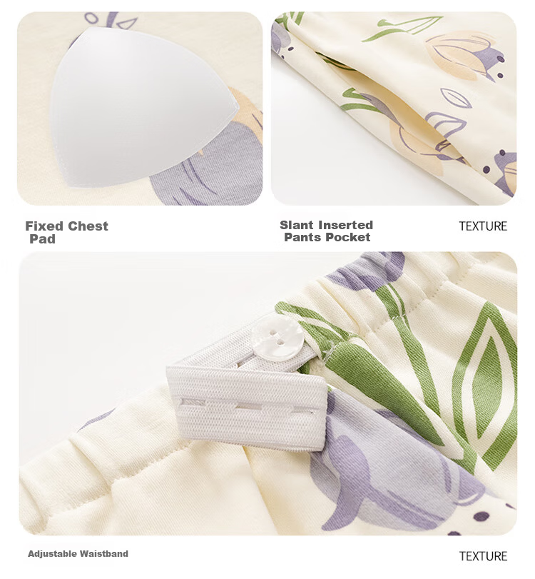 JOYNCLEON Maternity Postpartum Nursing Pajamas Spring Summer Pregnancy Wrap Nursing Homewear XXL Jyz176323 8